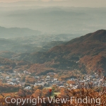 Panorama view of valley from mount zao 1