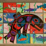 Art at fish ladder