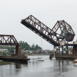 Bridge lifted up