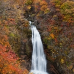 Akiu Great Falls in Autumn